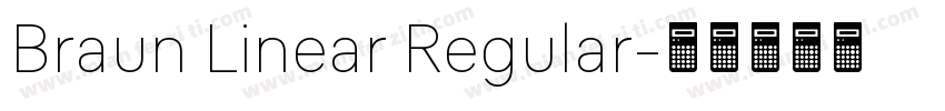 Braun Linear Regular字体转换